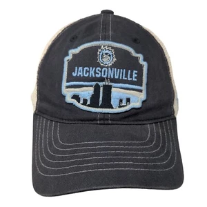 Jacksonville Snapback Trucker Hat Blue One Size Adjustable Mesh Back Zephyr - Picture 1 of 9