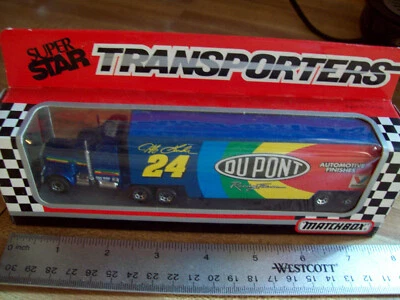 JEFF GORDON 1993 MATCHBOX HAULER Транспортер Dupont #24 Nascar В КОРОБКЕ около 7" - Изображение 1 из 2