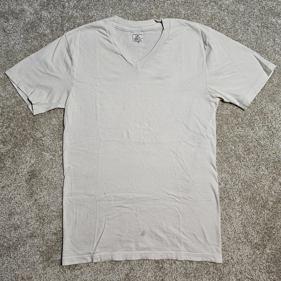 Camiseta De Colección Años 90 Merona Canadá Puntada Única Cuello en V Para Hombre S Rockabilly Grunge Foto 1 de 4