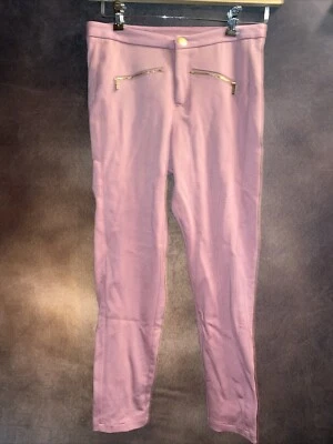 Calça de tornozelo IMAN Global Chic 8 curta nova sem etiquetas rosa com zíper bolsos ponte $60 🧡 - Imagem 1 de 4