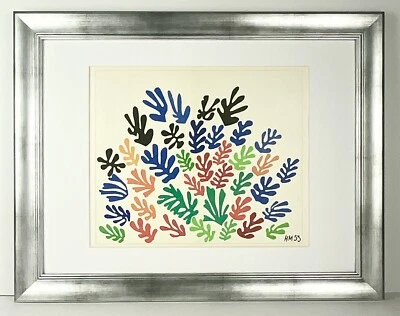 Henri Matisse 1958 原版平版画“The Sheaf”带框 — 第 1/2 张图片