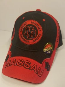 Bahamas Nassau Cap, Mütze rot und schwarz - Bild 1 von 4