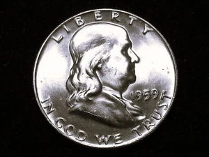 1959-D FRANKLIN HALF DOLLAR * SILVER * BU * CHECK IT OUT - Picture 1 of 3