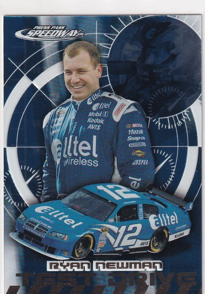 2008 PRESS PASS SPEEDWAY RYAN NEWMAN TEST DRIVE NASCAR RACING JC-2920 - Image 1 of 1