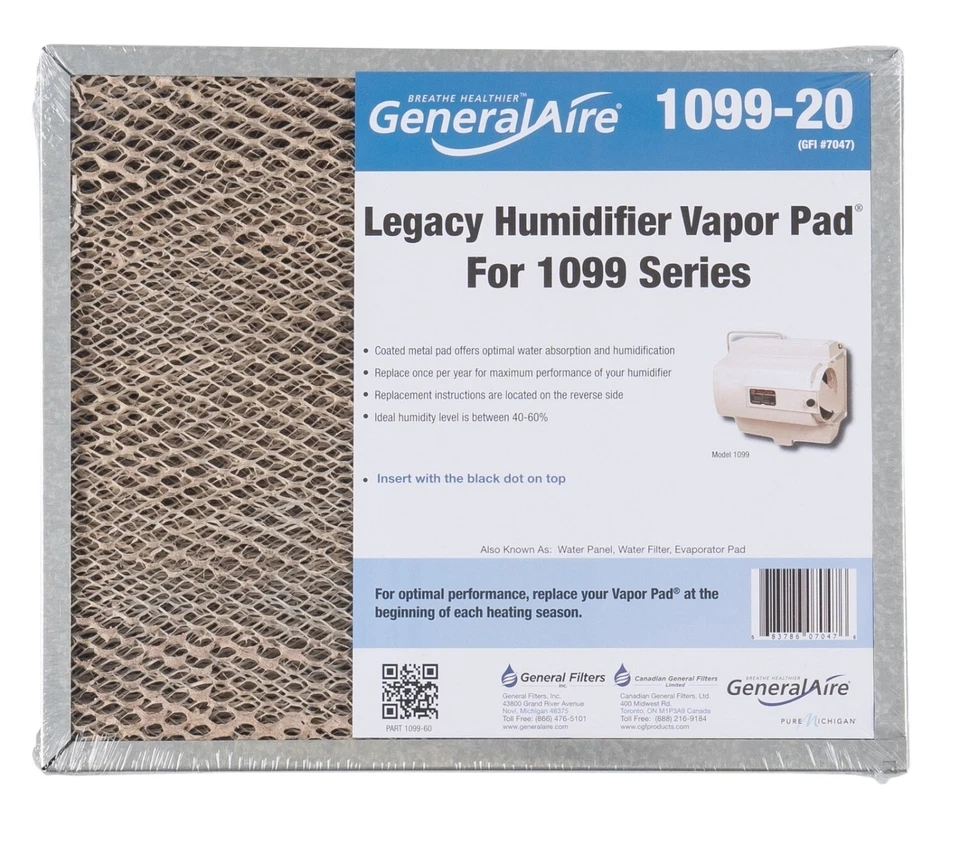 General Aire 1099-20 Humidifier Vapor Pad 7047
