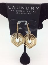 $50 Laundry By Shelli Segal gold tone drop earrings Ha 52