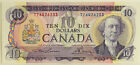 Billet de banque de 10 $ série multicolore 1971 en tz préfixe Lawson/Bouey
