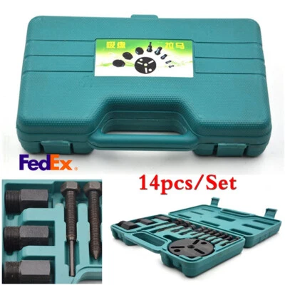 14Pcs/Set R134a Car AC Compressor Clutch Sucker Puller Kit Universal US Shipping - Image 1 of 4