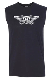 Aerosmith Wings SLEEVELESS T-shirt - S to 3XL - Classic Rock Band - Picture 1 of 2