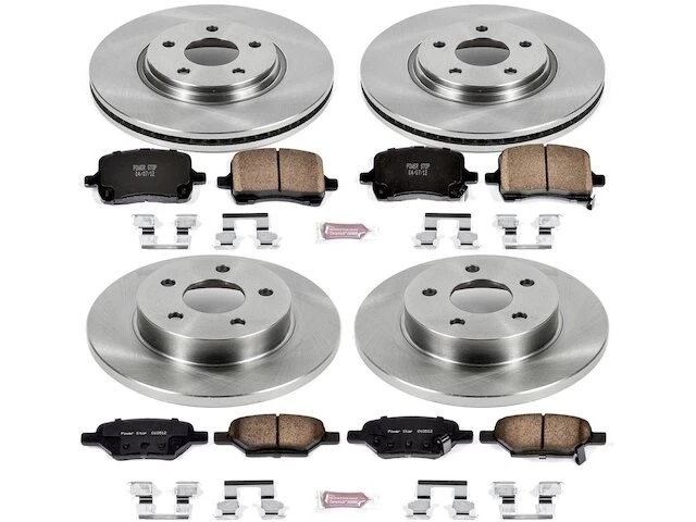 Kit de pastillas de freno y rotor delanteras y traseras para Pontiac G5 WT456NT 2007 Foto 1 de 1