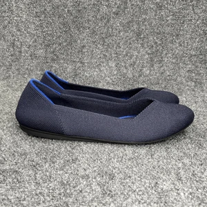 Ballerine Rothy's donna 9,5 blu la punta tonda piatta scarpe classiche comode - Foto 1 di 11