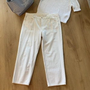 H &M Baggy Jeans Weiß Gr. 50 (passt ab Gr. 46) Wie Neu - Bild 1 von 4