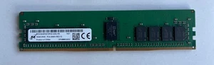 Micron 16GB 2rx8 pc4-2666v-re2-12 Server RAM ECC DDR4 (MTA18ASF2G72PDZ-2G6J1RI) - Picture 1 of 2