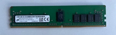 Micron 16GB 2rx8 pc4-2666v-re2-12 Server RAM ECC DDR4 (MTA18ASF2G72PDZ-2G6J1RI) - Image 1 of 2
