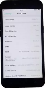 OPPO A71 Black Unlocked 16GB 5.2" 13MP 3GB RAM Android Touchscreen Smartphone - Picture 1 of 6