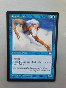 Cloud Djinn, MTG Weatherlight (1997) Uncommon Blue Creature NM - Picture 1 of 2