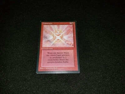 MTG 1x Revised red rare HP German FBB Mana Flare - see description - Image 1 of 4