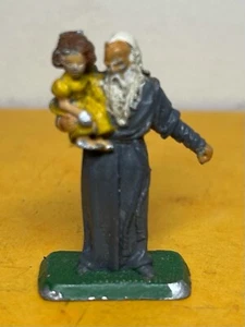 VINTAGE MITHRIL METALL FIGUR LOTR BEMALT GANDALF MIT KIND M350 1995 32MM - Bild 1 von 3