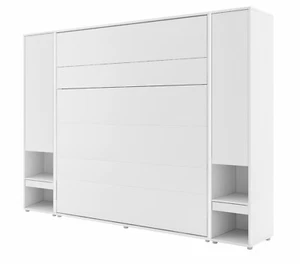 Wandbett BC Lenart Schrankbett-Set Klappbett mit 2 Schränken Led Licht 160x200cm - Bild 1 von 7