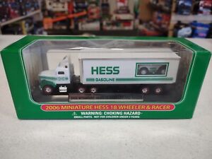 2006 Hess Collectible Mini Miniature Truck 18 Wheeler & Racer  (M1)