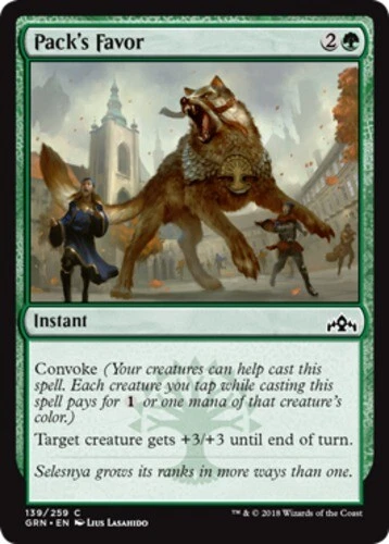 x1 Pack's Favor - Guilds of Ravnica - NM - MTG - Image 1 of 1
