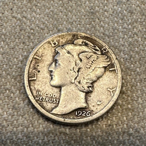 1926 D Mercury Dime Cover