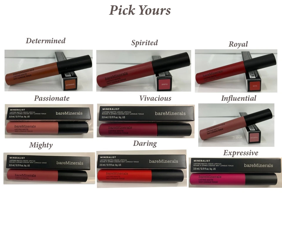 bareMinerals Lip Color-Mineralist Lasting Matte Liquid Lipstick 3.5ml-PICK YOURS - image 1 of 1