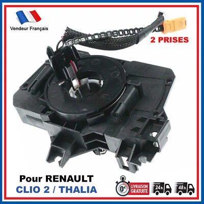 Contacteur Tournant Volant Bague Airbag pour RENAULT CLIO 2 II 255672223R - Immagine 1 di 4