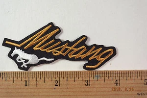 Ford Mustang Patch Iron-On Embroidered Patch - Picture 1 of 1