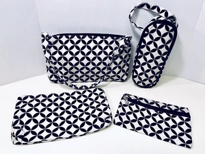 Diaper Bag 4 Piece Accessories Set Moroccan Print Purse Pouches & Bottle Carrier - Picture 1 of 9