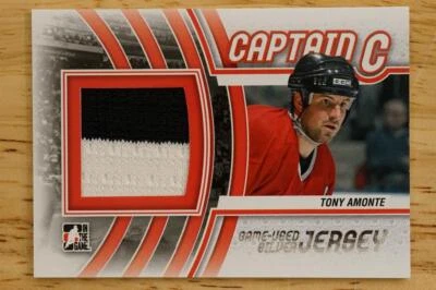 2011-12 ITG Captain C Series Game Used Silver Jersey TONY AMONTE M-55 Hockey - Image 1 of 2