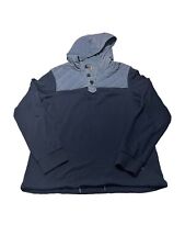 Hugo Boss Mens Navy Quilted Jumper Hoodies Size M GC