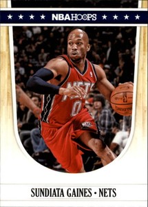 2011-12 Hoops New Jersey Nets Basketball Card #144 Sundiata Gaines