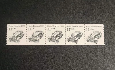 US Stamps SC#2131 Transportation Issue – 11c PNC strip of 5 P#3. MNH. Free Ship! - Image 1 of 3