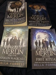 1- 8 Harley Merlin Series-Bella Forrest Trade Paperback Books - Picture 1 of 3