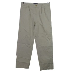 Vintage Polo Ralph Lauren Classic Chino Beige Pleated Pants Boys Size 12 Husky - Picture 1 of 12