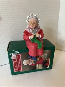 Hallmark Mrs. Santa Claus Strumpf Hänger 1988 Vintage Weihnachten - Bild 1 von 3