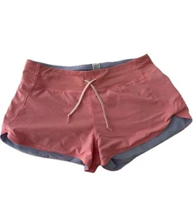 Girls Athletic Shorts Ivivva Pink/Blue Reversible Workout Shorts Lululemon Sz 14 - Picture 1 of 5