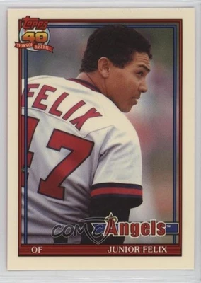 1991 Topps Traded Box Set Collector's Edition (Tiffany) Junior Felix #40T - Image 1 of 2