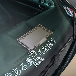2x Pair Stay Humble Kanji JDM Lifestyle Culture Stance Camber Japan Vinyl Decal - Picture 1 of 2