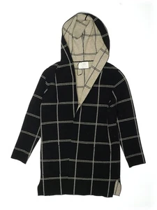 Zara Girls Black Zip Up Hoodie 11 - Picture 1 of 2
