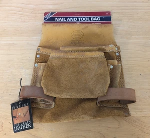 NICHOLAS n. 823 Borsa per unghie e attrezzi in pelle per cintura porta attrezzi 10" x 11" - Foto 1 di 6