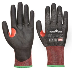 Portwest Glove A670 CS Cut F13 PU Palm Heat Protection palm Breathable Dexterity - Picture 1 of 3