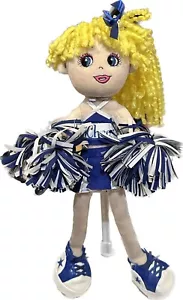DE COLECCIÓN FRIENDS 2b MUÑECA SUAVE RUBIA POMPONES MEGÁFONO CONSTRUIR UN OSO AZUL - Imagen 1 de 7