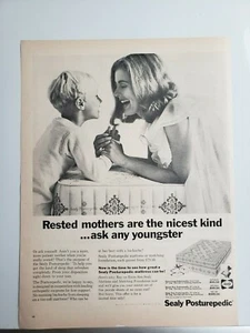 Sealy Posturepedic Vintage 1965 Impresión Anuncio Efímero Arte de Pared Decoración - Imagen 1 de 1