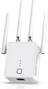 Wifi Extender, 2024 Fastest Wifi Booster 1200Mbps Dual Band (5Ghz/2.4Ghz) Wifi E - Photo 1/12