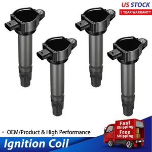 Set of 4 Ignition Coil Pack UF557 For 2007-2017 Jeep Compass 2.0L L4 - Picture 1 of 5