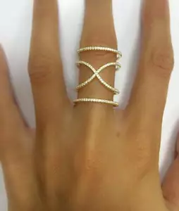 Pure 925 Sterling Sliver Fashion Ring Joyería Amor Y Amistad Regalo - Imagen 1 de 1