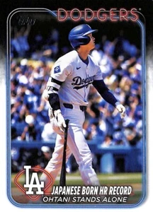 2024 Topps Update Series US123 Shohei Ohtani ~ Dodgers Japanese Born HR Record - Picture 1 of 2