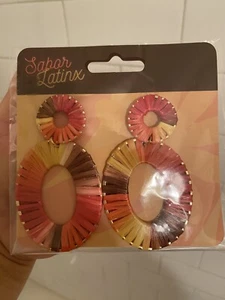 Brand New Sabor Latinx Earrings Perfect Condition - Picture 1 of 2